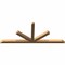 Ekena Millwork Saratoga Timber Gable Bracket, Western Red Cedar, 84"W x 35"H x 3 1/2"D x 3 1/2"F, 10/12 Pitch GBW084X35X0404SAR00SWR - alternate 2